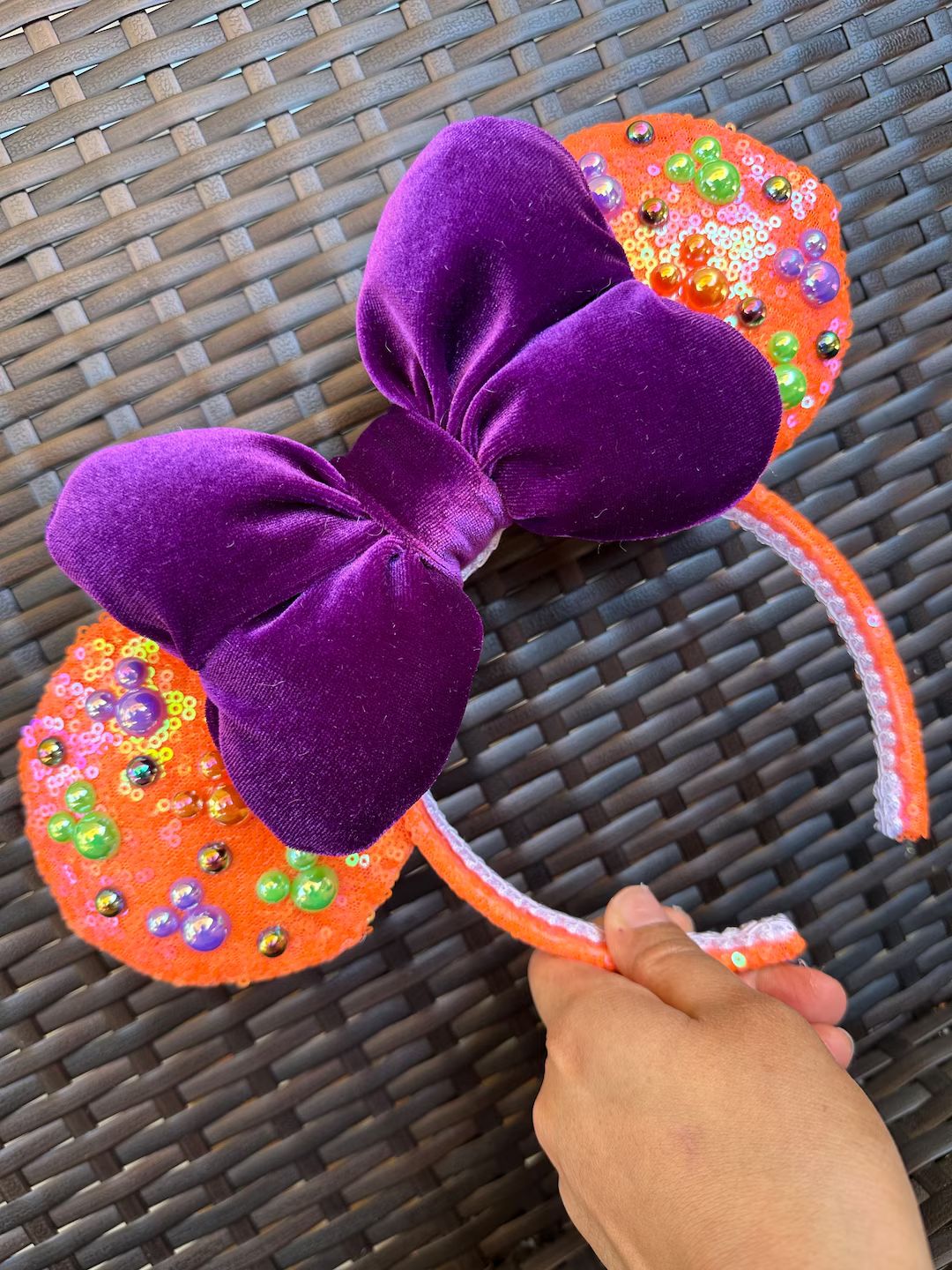 Mickey Halloween Minnie Ears - Etsy | Etsy (US)