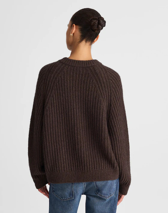 Ribbed Cotton-Blend Sweater | Madewell