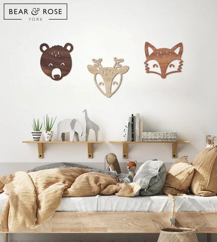Click for more info about Woodland Trio  Solid Nursery Wall Decor Set | Etsy
