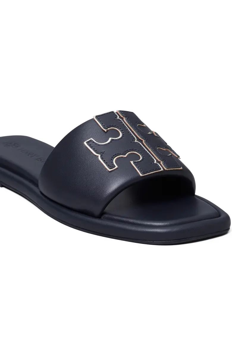 Tory Burch Double-T Leather Sport Slide Sandal (Women) | Nordstrom | Nordstrom