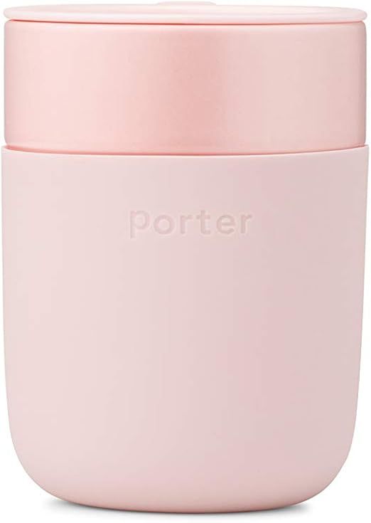 W&P Porter Travel Coffee Mug with Protective Silicone Sleeve | 12 Ounce Blush | Reusable Cup for ... | Amazon (US)