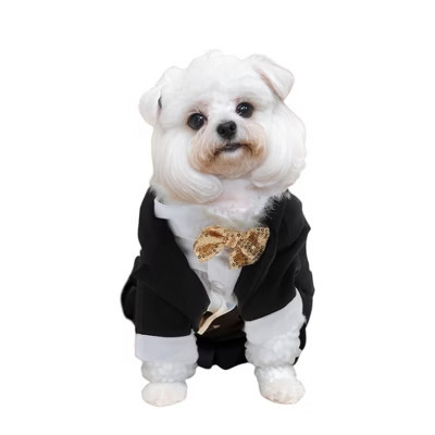 Unique Bargains Halloween Christmas Dog Tuxedo Medium Black 1 Pc | Target