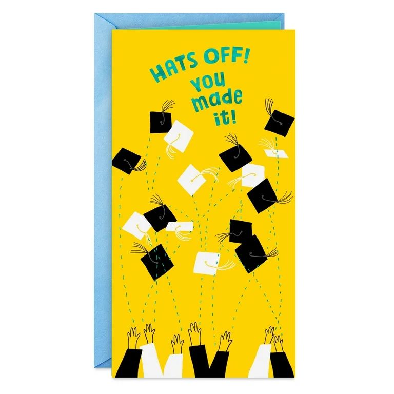 Hallmark Money Holder Graduation Greeting Card (Hats off to You) - Walmart.com | Walmart (US)