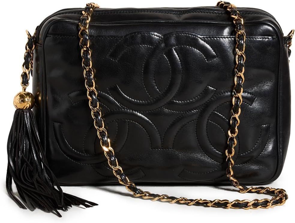 Amazon.com: CHANEL Women's Pre-Loved 3 CC Camera Bag, Black, One Size : Luxury Stores | Amazon (US)