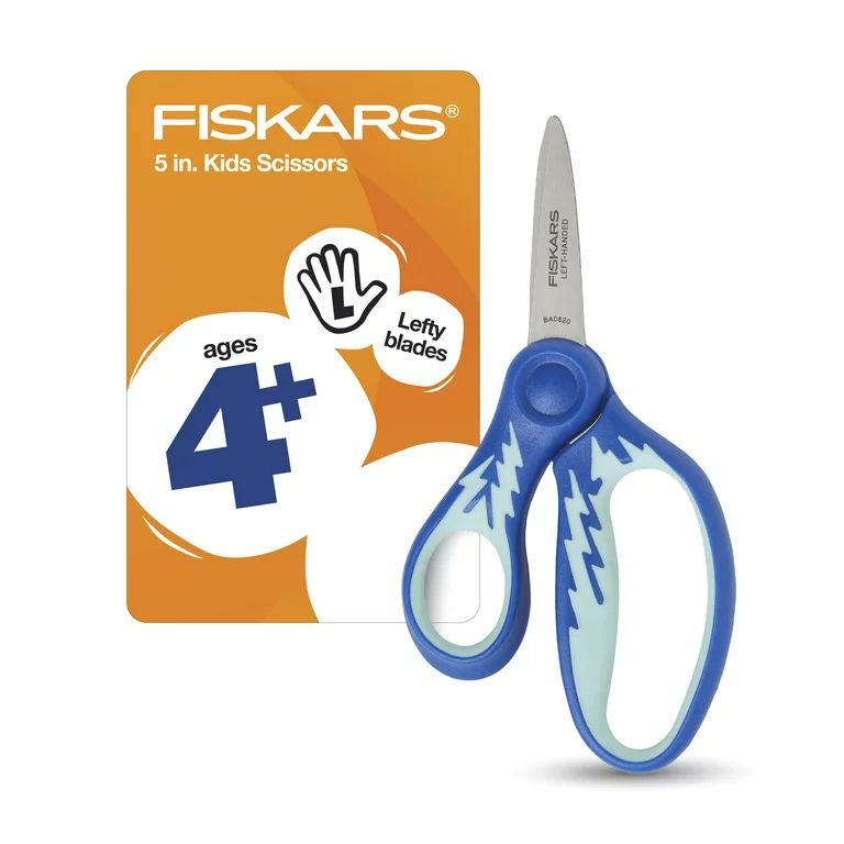 Fiskars Soft grip 5 Inch Pointed-Tip Left-Handed Scissor, 1 Piece - Walmart.com | Walmart (US)