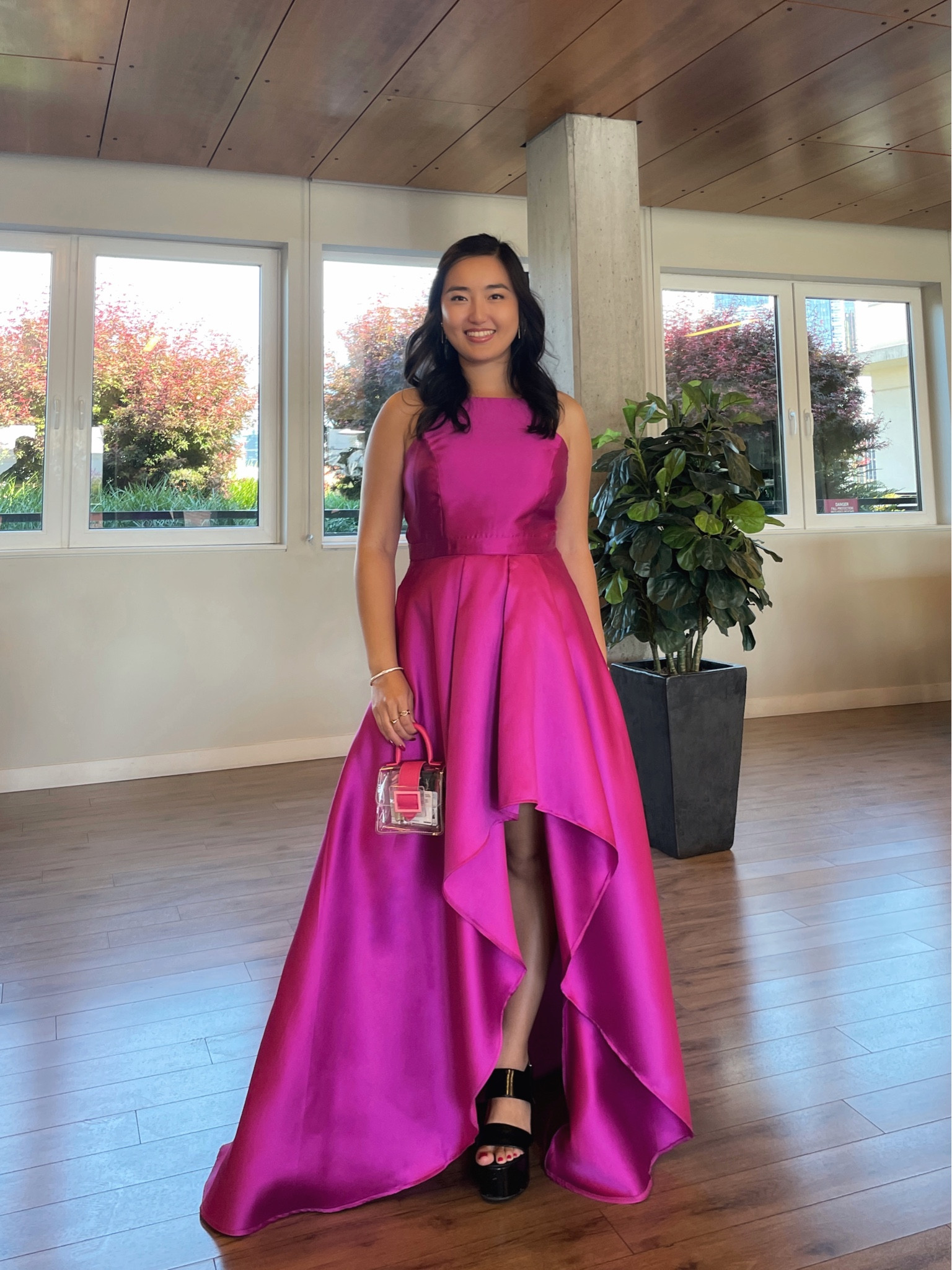 Channeling Barbie with this magenta wedding guest dress! I love how effortlessly elegant it is, and wearing this made me feel like a princess. I got so many compliments on this at both the wedding and Barbie premiere  

I initially sized up (to Large) and then needed it tailored — would recommend getting your usual size instead. I didn’t have time to return and re-order, so it is what it is. 

#LTKwedding #LTKstyletip #LTKparties