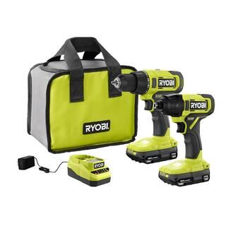 RYOBI ONE+ 18V Cordless 2-Tool Combo Kit with Drill/Driver, Impact Driver, (2) 1.5 Ah Batteries, ... | The Home Depot