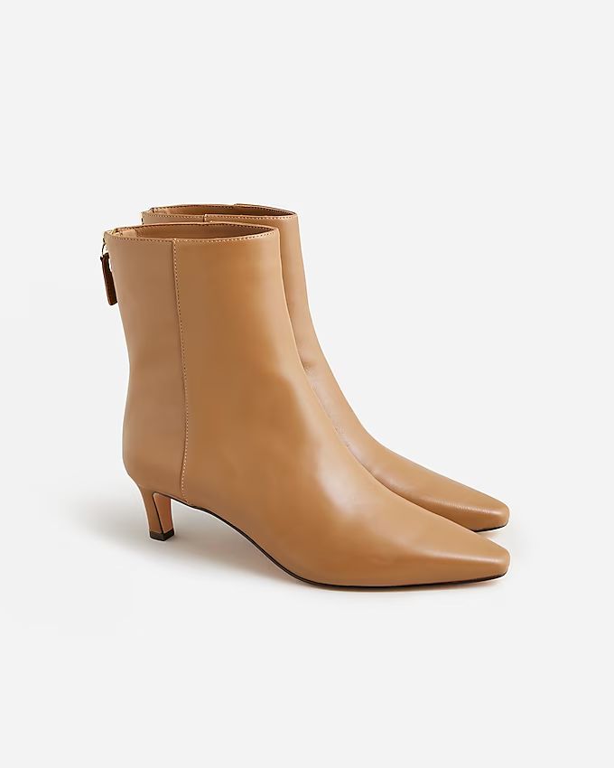 Stevie ankle boots in leather | J. Crew US