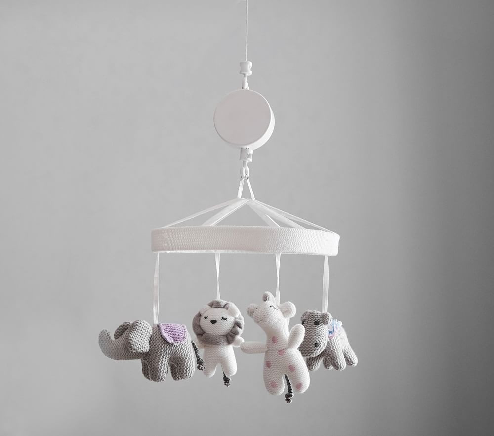 Knit Animal Friends Crib Mobile | Pottery Barn Kids
