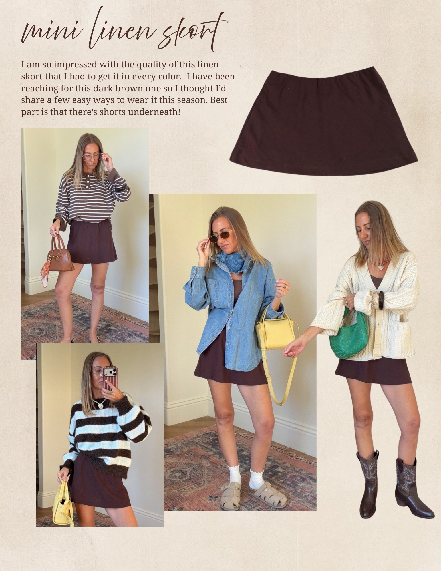 Mini linen skirtt

#LTKootd #LTKgrwm #LTKSeasonal