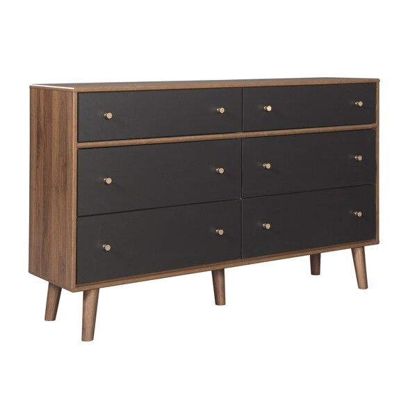 Daneston Brown/Graphite Dresser | Bed Bath & Beyond