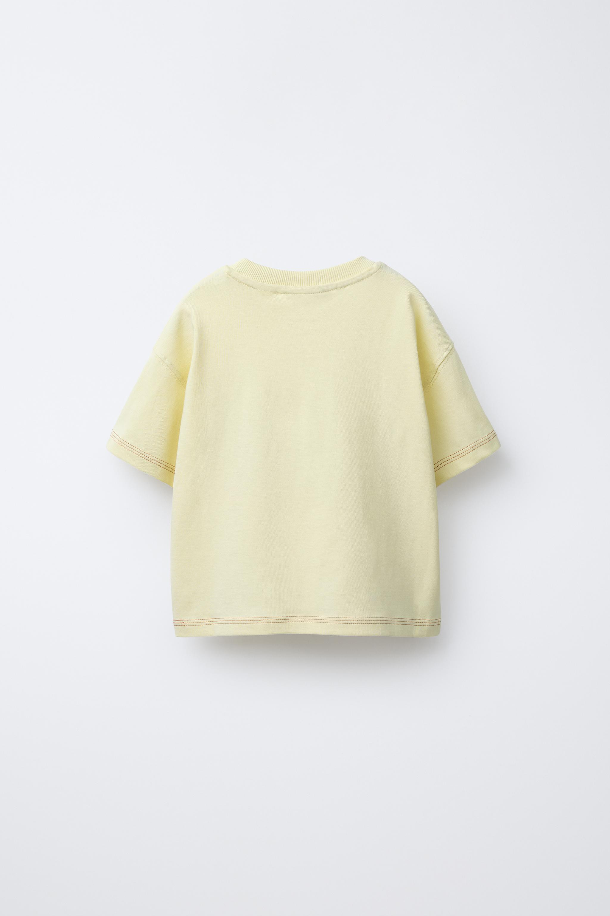 TOPSTITCHED POCKETED T-SHIRT | Zara US