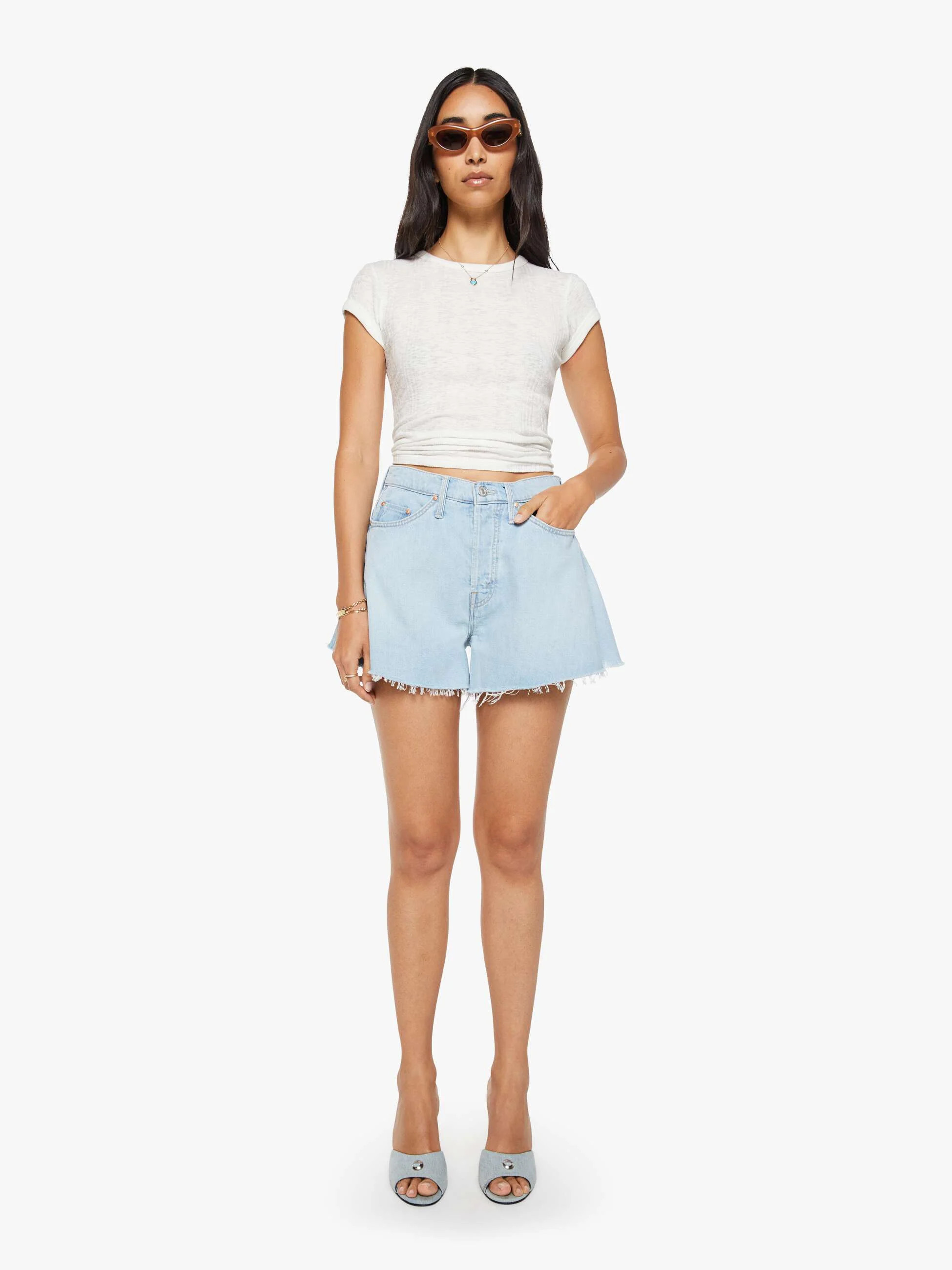 The Flutter Short Fray - I Confess | Mother Denim