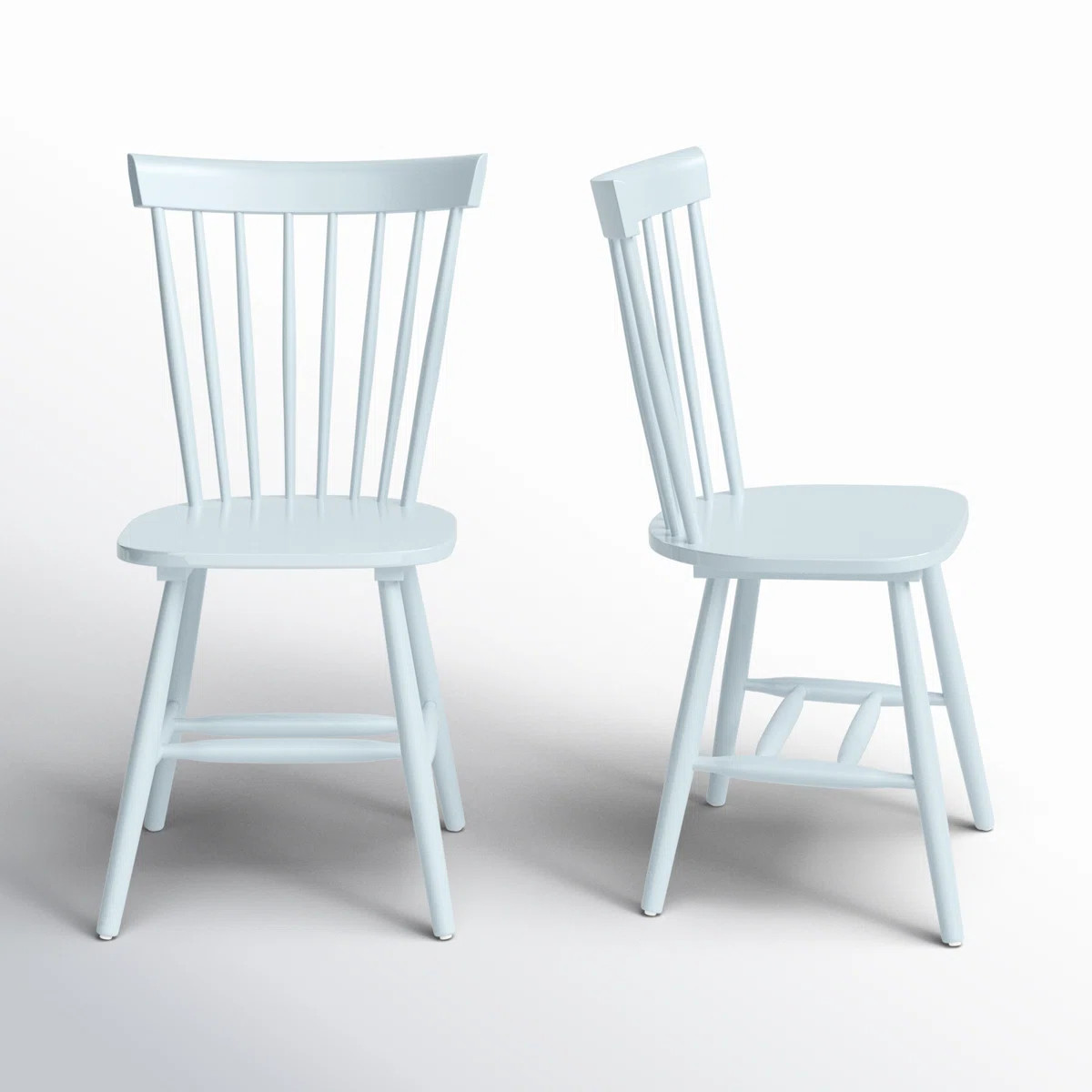 Matanna 17.3'' H Oak Solid Wood Side Chair (Set of 2) | Wayfair North America