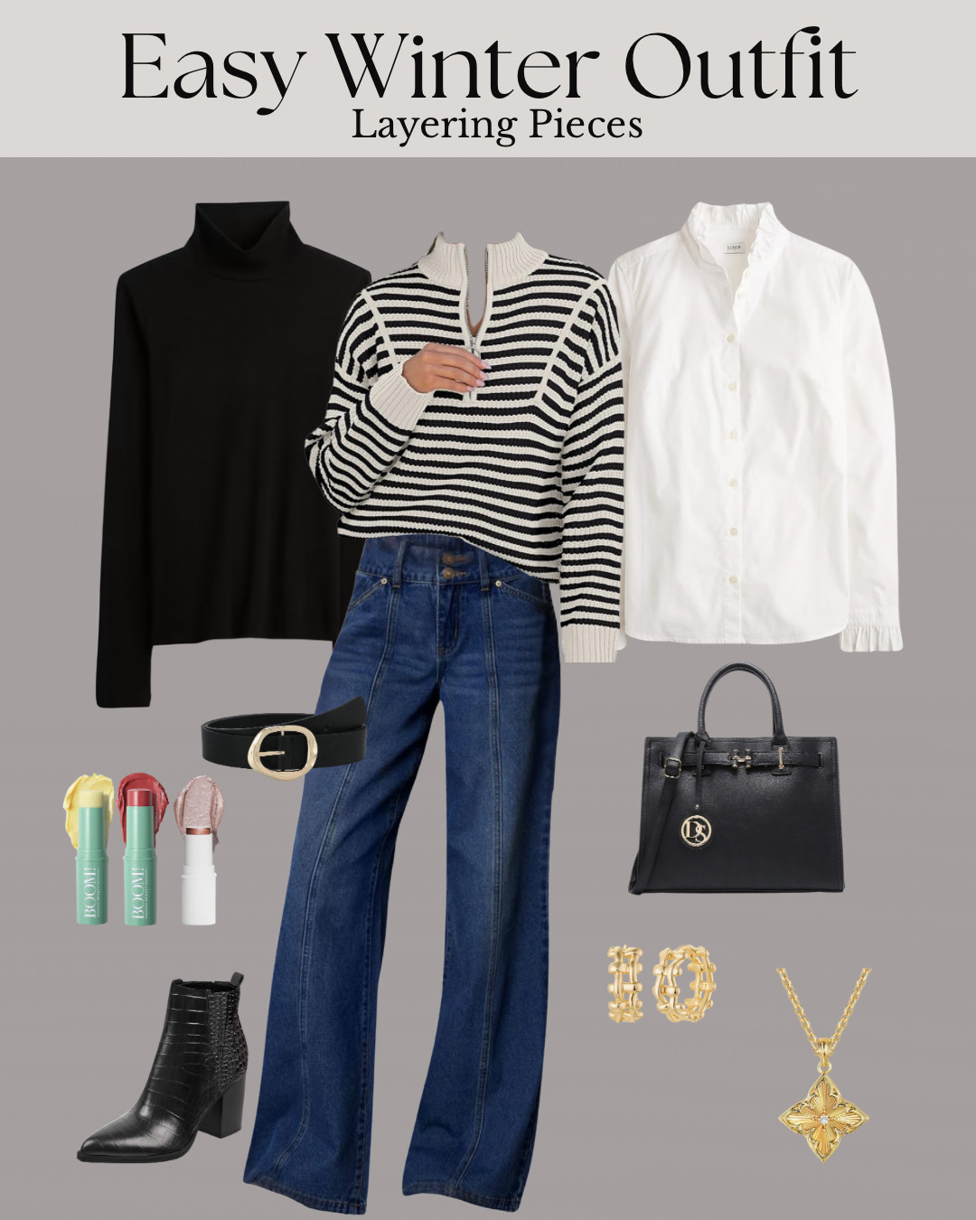 Easy winter outfit idea with simple layering pieces. These basics make getting dressed feel effortless and still put together.

#WinterOutfit #LayeringBasics #CasualWinterStyle #EverydayOutfit #ClassicWardrobe #LTKStyle #LTKWinter 

 

#LTKootd #LTKMidsize #LTKWorkwear