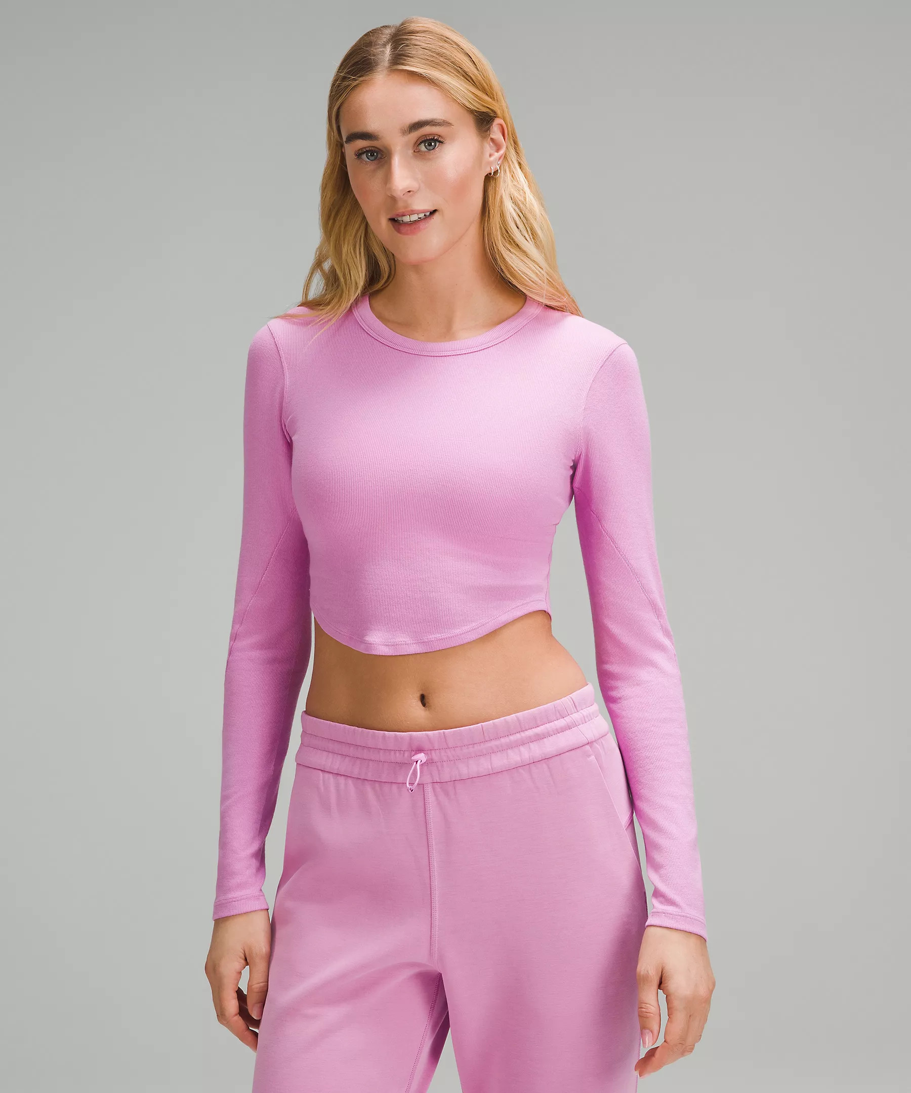 Hold Tight Cropped Long-Sleeve Shirt | Women's Long Sleeve Shirts | lululemon | Lululemon (US)