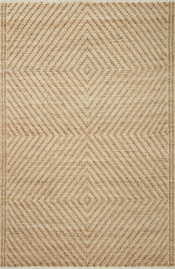 Angela Rose x Loloi Colton Collection CON-04 Natural / Ivory, Contemporary 2'-0" x 3'-0" Accent R... | Amazon (US)