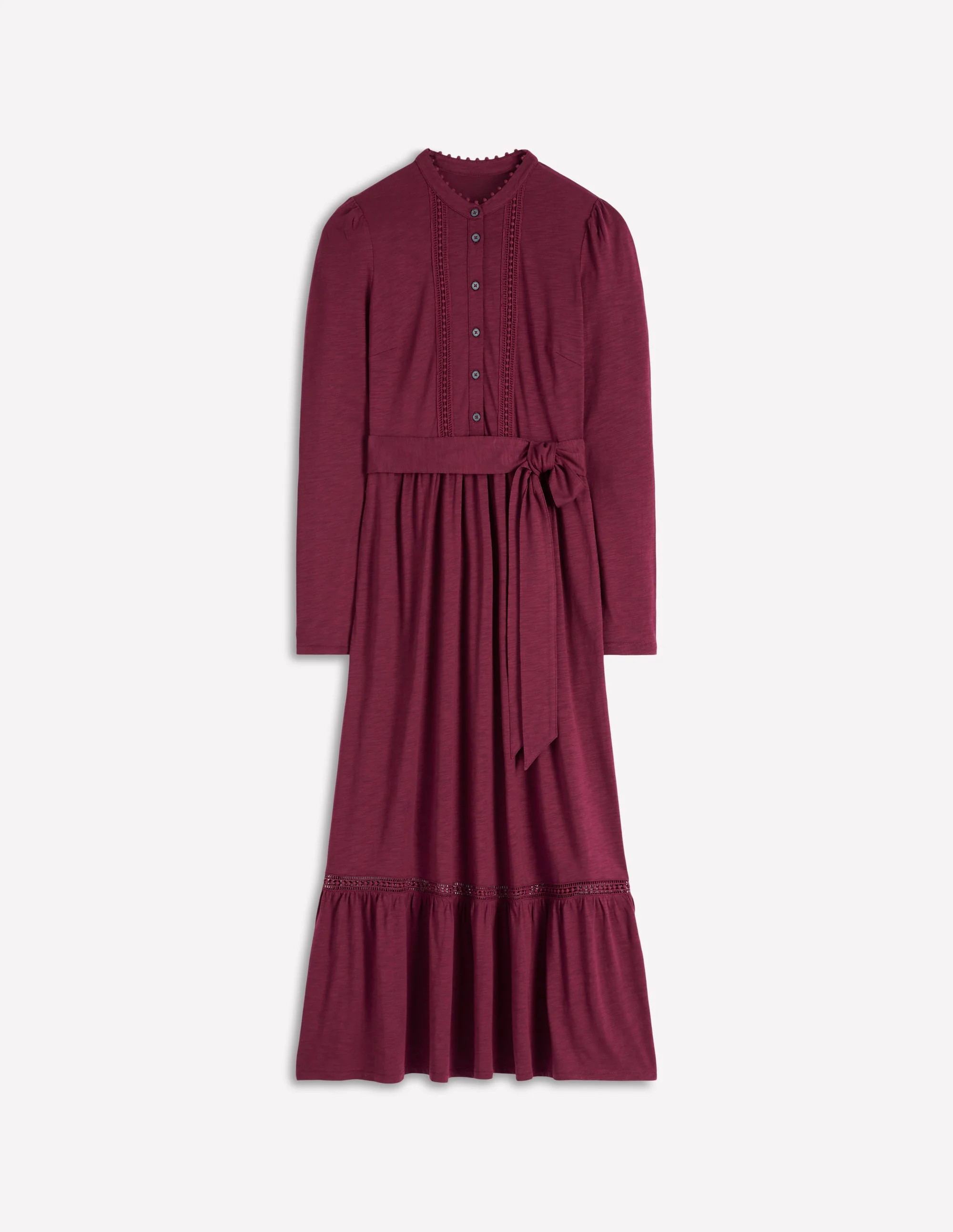 Edwina Jersey Shirt Dress-Deep Wisteria | Boden UK