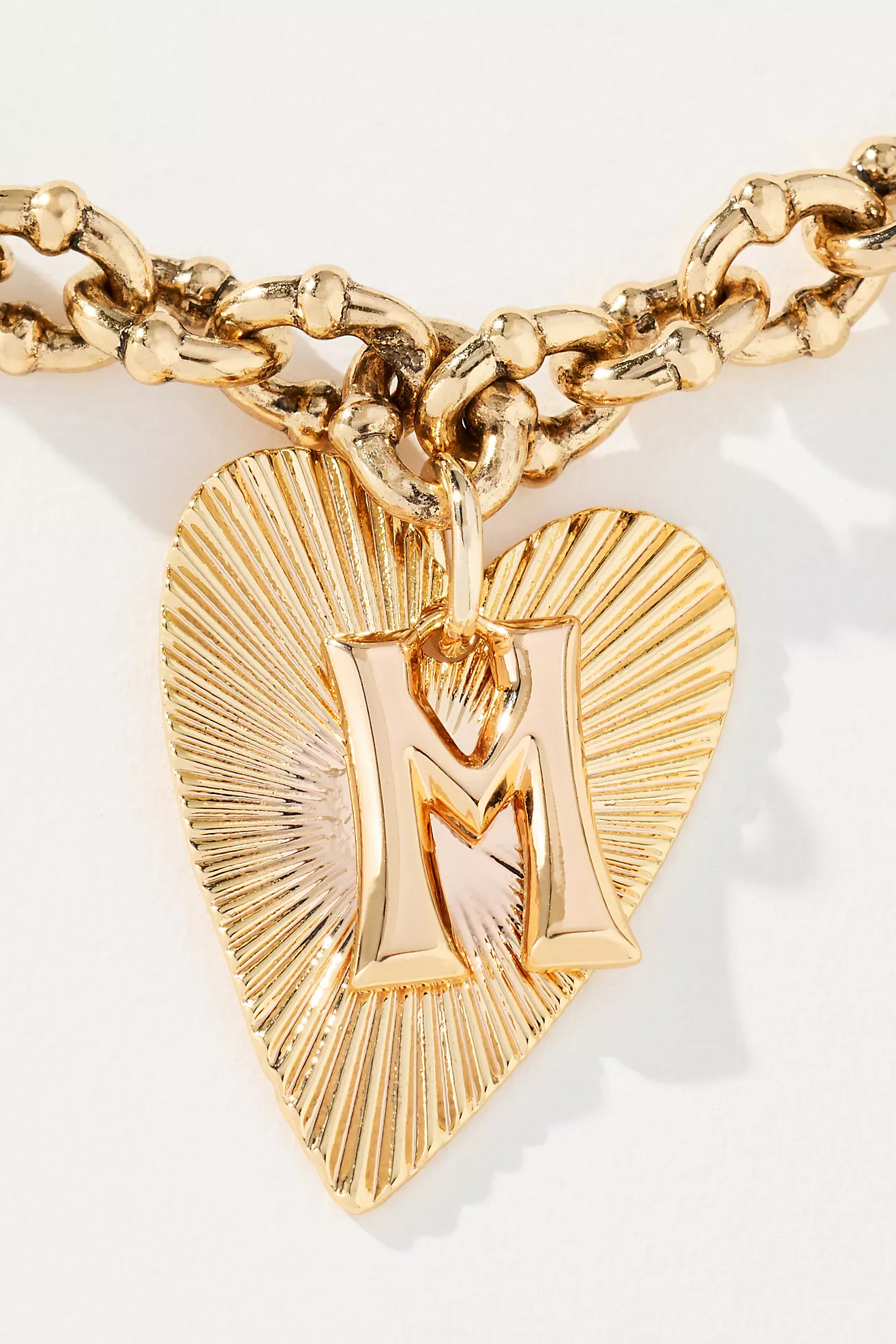 Monogram Heart Pendant Necklace | Anthropologie (US)