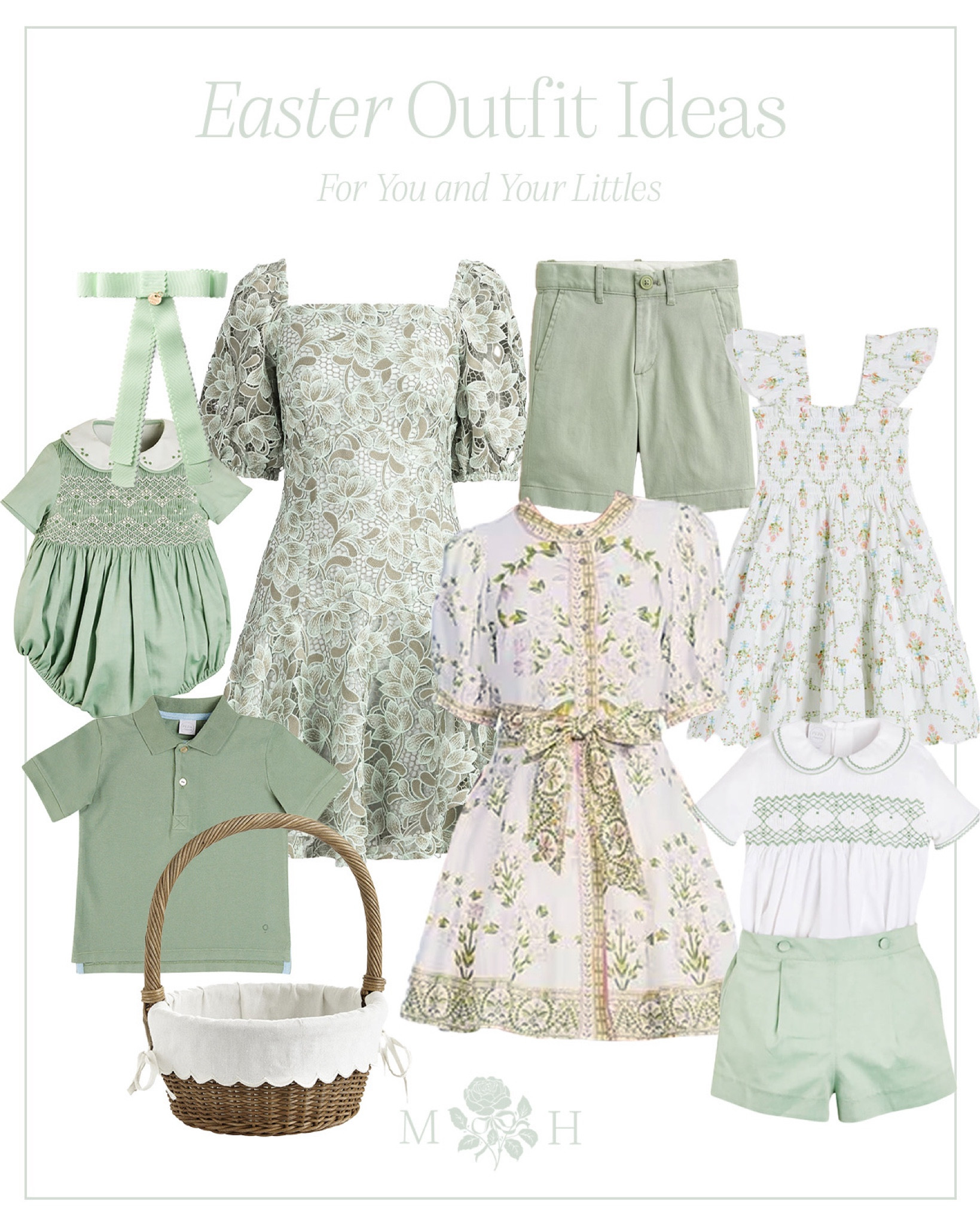 Green mommy and me Easter outfits 

#LTKSpringSale #LTKfamily #LTKkids