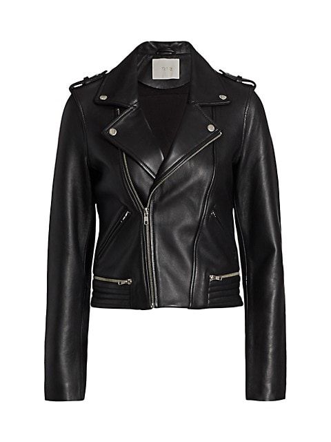 Maje Leather Moto Jacket | Saks Fifth Avenue