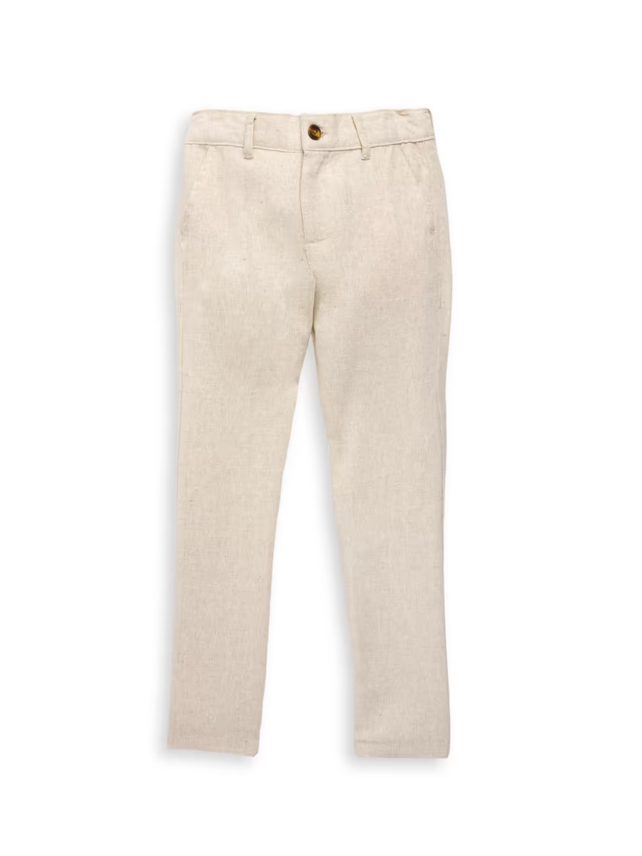 Little Boy's & Boy's Linen-Blend Beach Pants | Saks Fifth Avenue