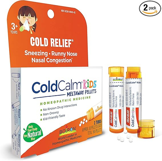 Boiron ColdCalm Kids Pellets for Relief of Common Cold Symptoms Such as Sneezing, Runny Nose, Sor... | Amazon (US)