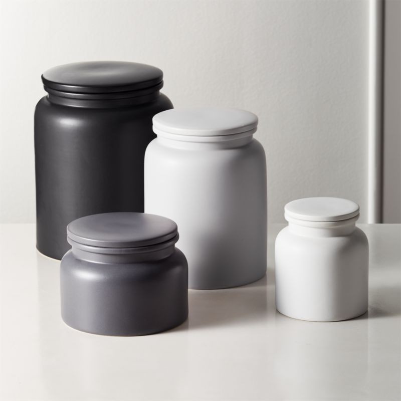 Prep Modern Stoneware Kitchen Canisters | CB2 | CB2
