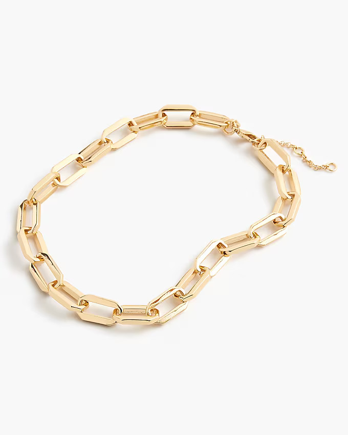 Rectangle link statement necklace | J.Crew Factory
