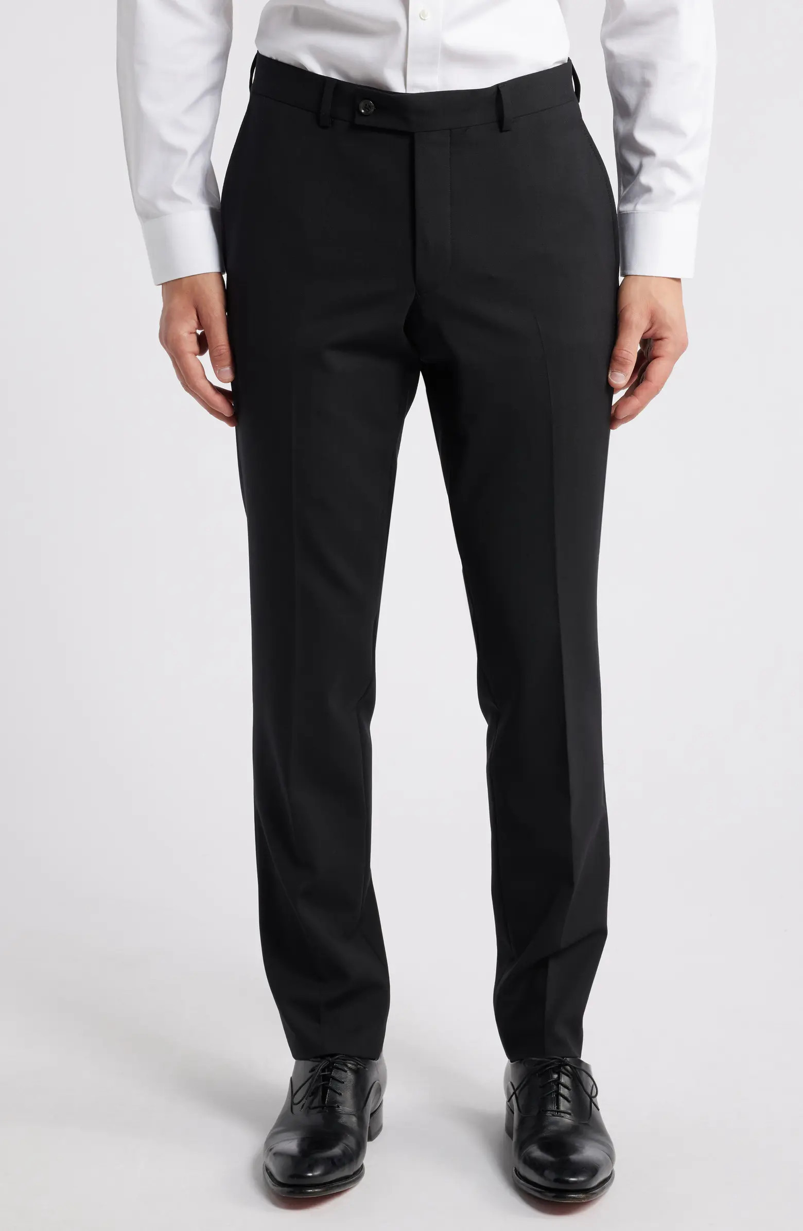 Patrick Flat Front Stretch Wool Dress Pants | Nordstrom