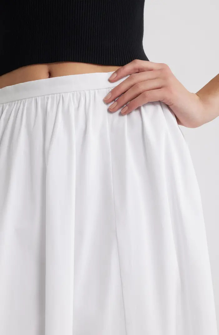 Open Edit Cotton Poplin Maxi Skirt | Nordstrom | Nordstrom