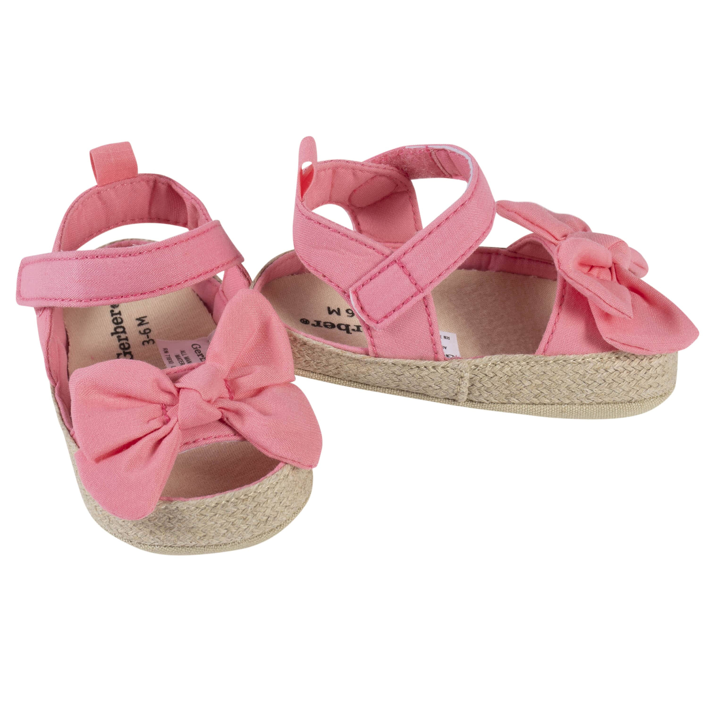 Baby Girls Coral Pink Espadrille Sandal | Gerber Childrenswear