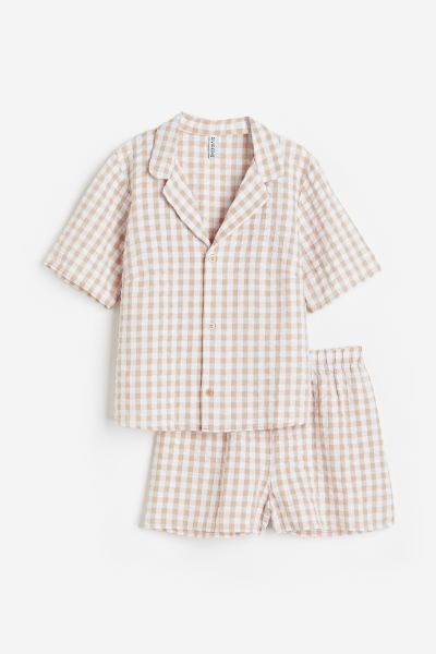 Cotton Pajama Shirt and Shorts | H&M (US + CA)