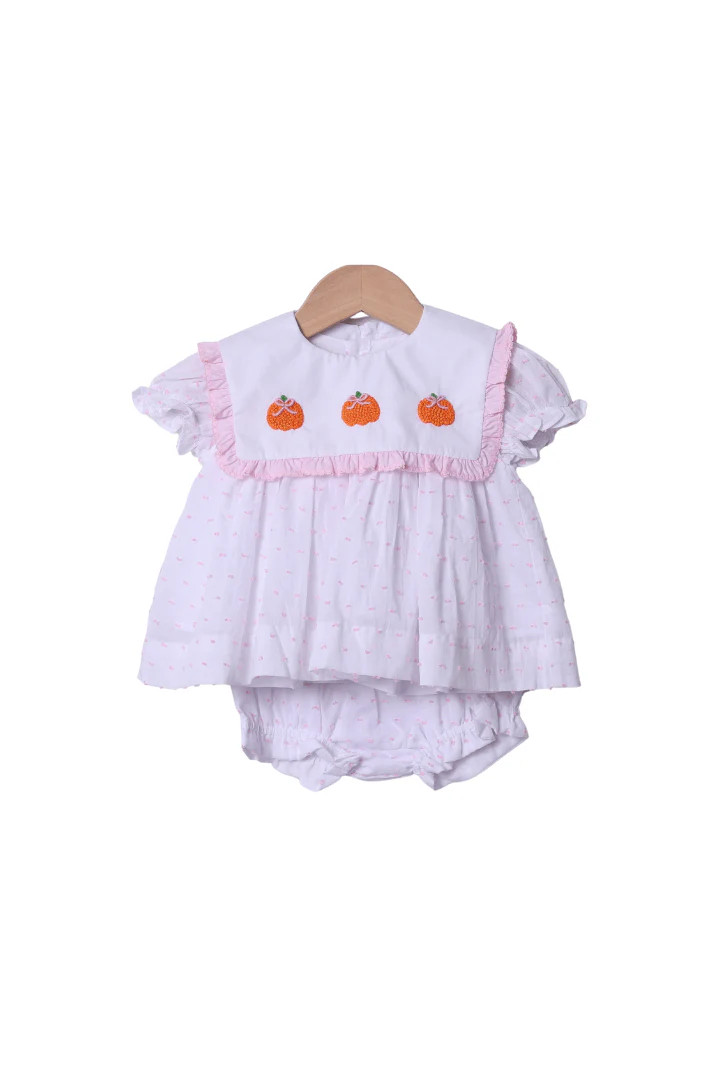 3 In 1 Interchangeable French Knot Fall Favorites Swiss Dot Bloomer Se | The Smocked Flamingo