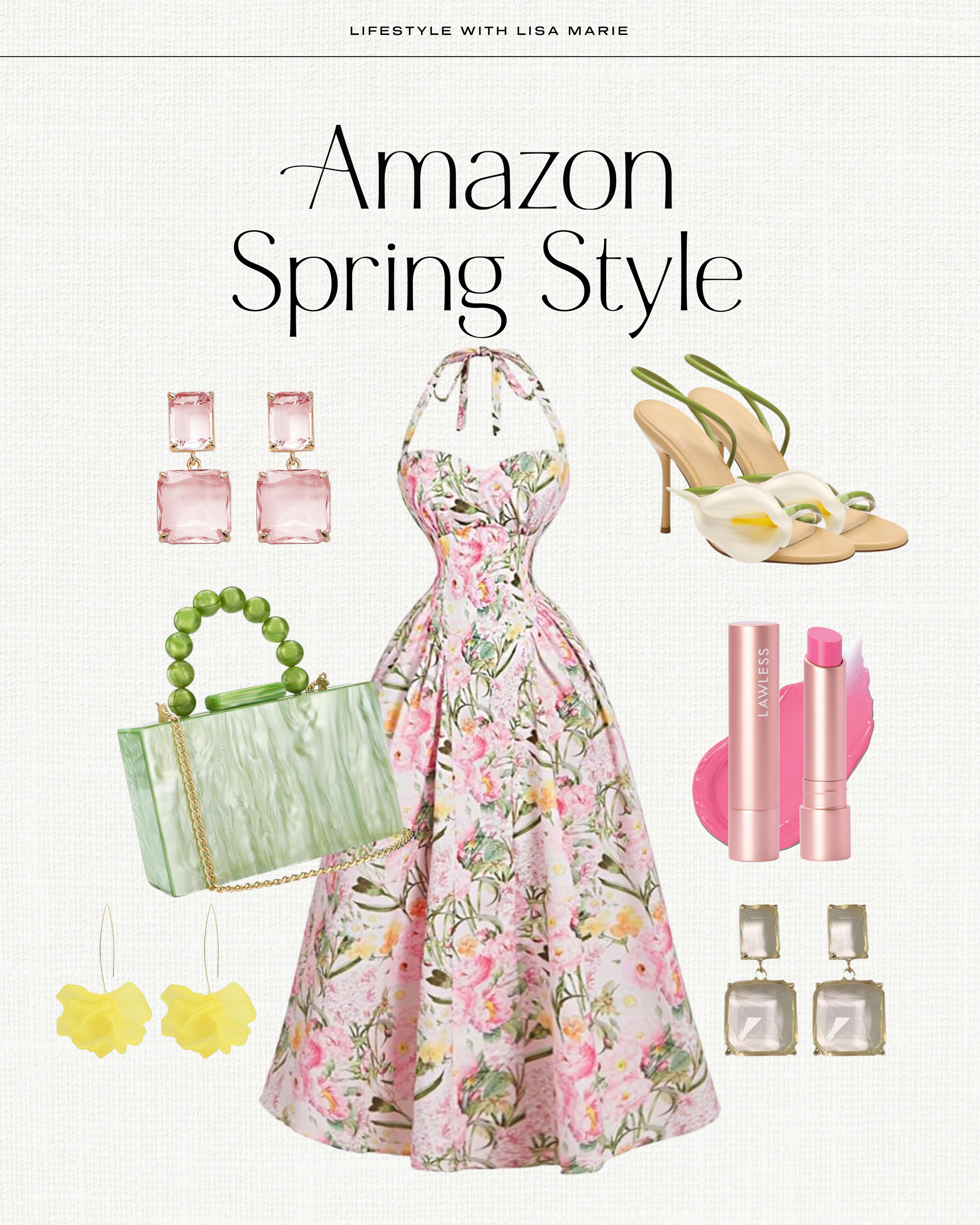 Amazon Spring style. Easter dresses. Floral dresses. Pastel accessories. Floral shoes. Spring accessories. Vacation dresses. Baby shower dresses. Pastel dresses. Spring heels.  

 #LTKootd #LTKSeasonal #LTKPetite