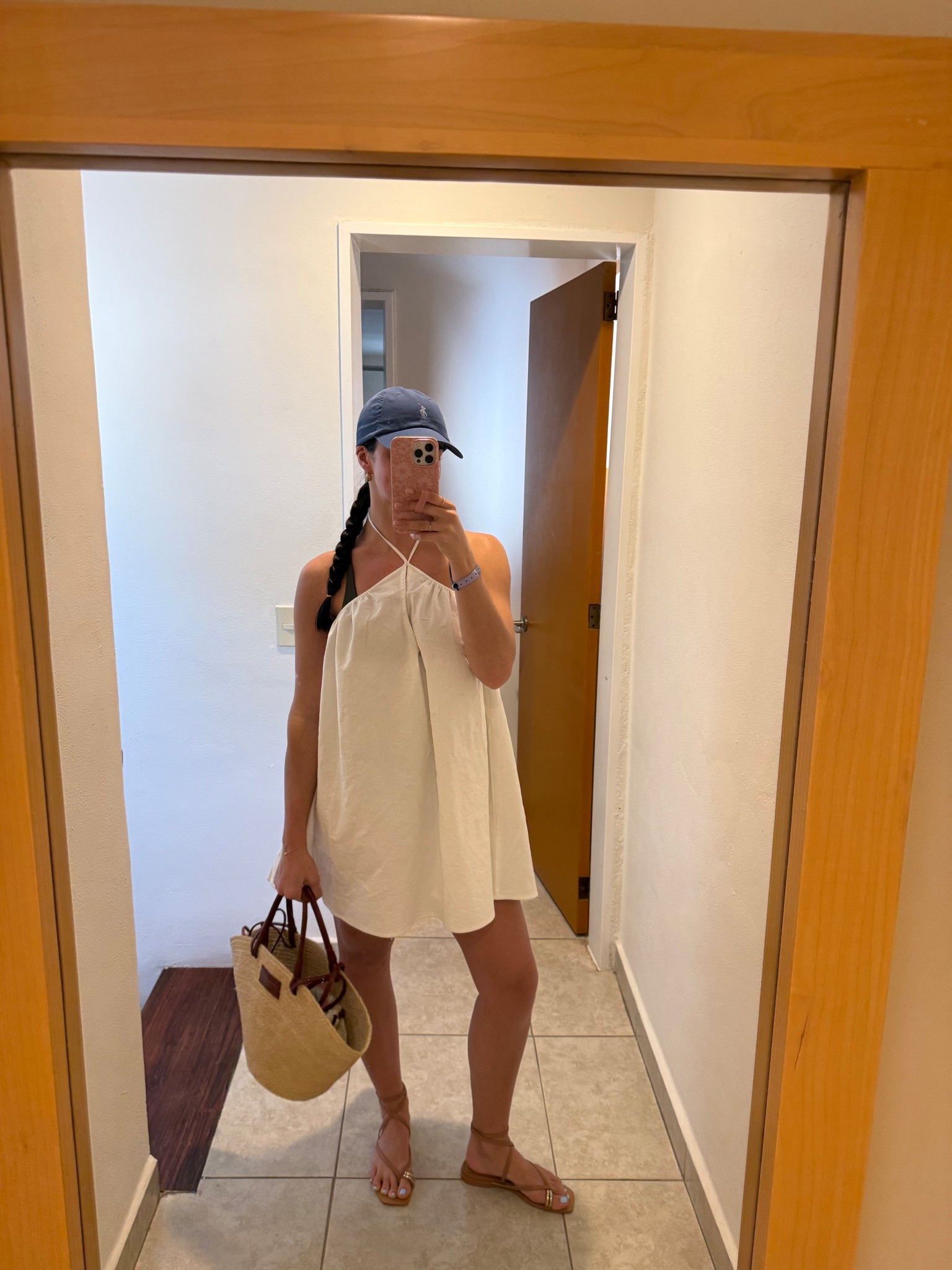 Beach day! Wearing a medium in the dress but could have gone to a small. It fits a bit big!

Vacation outfit inspo 