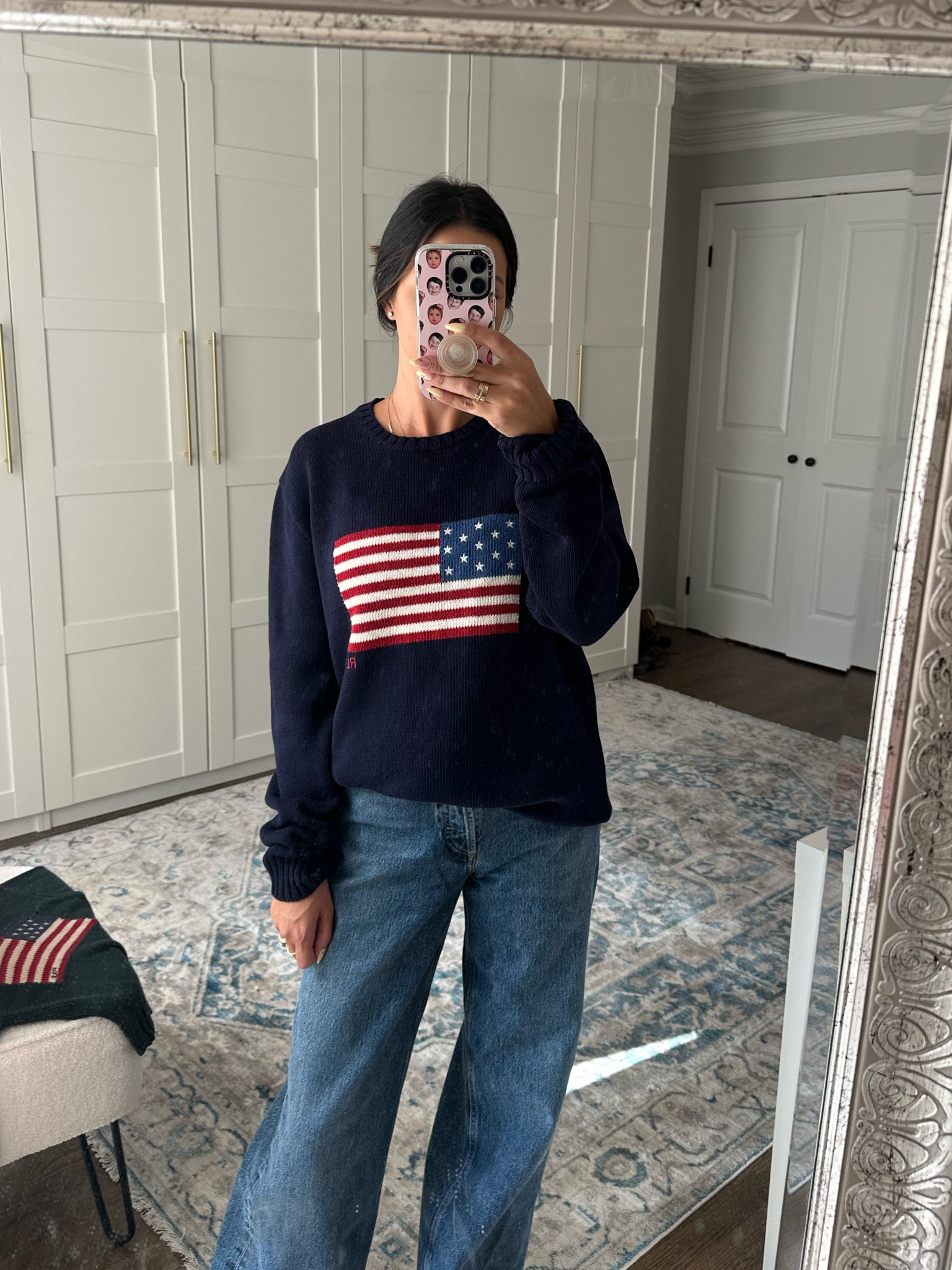 American flag sweater 
Polo Ralph Lauren 


#LTKstyletip