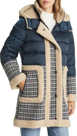 Mix Media Puffer Hooded Coat | Nordstrom