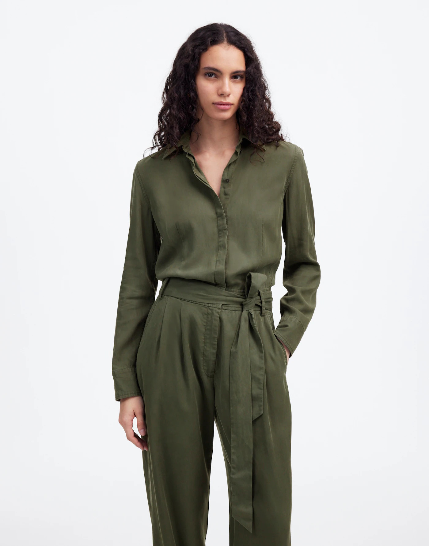Relaxed Tie-Waist Wide-Leg Jumpsuit | Madewell | Madewell
