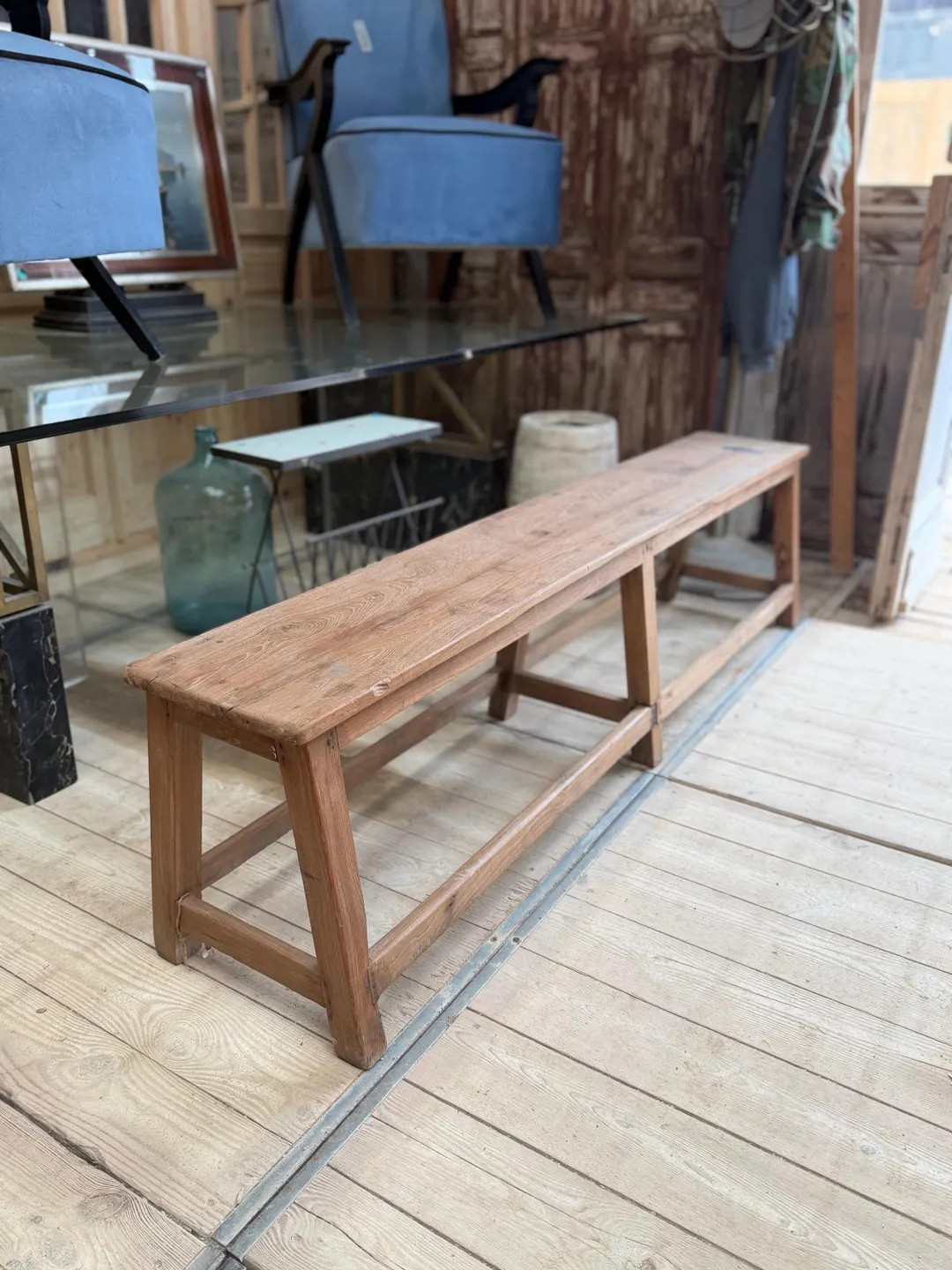 Early 1900s Teak Bench Handmade - Foyer Porch Mud Room Rustic Antique | Etsy (Global)