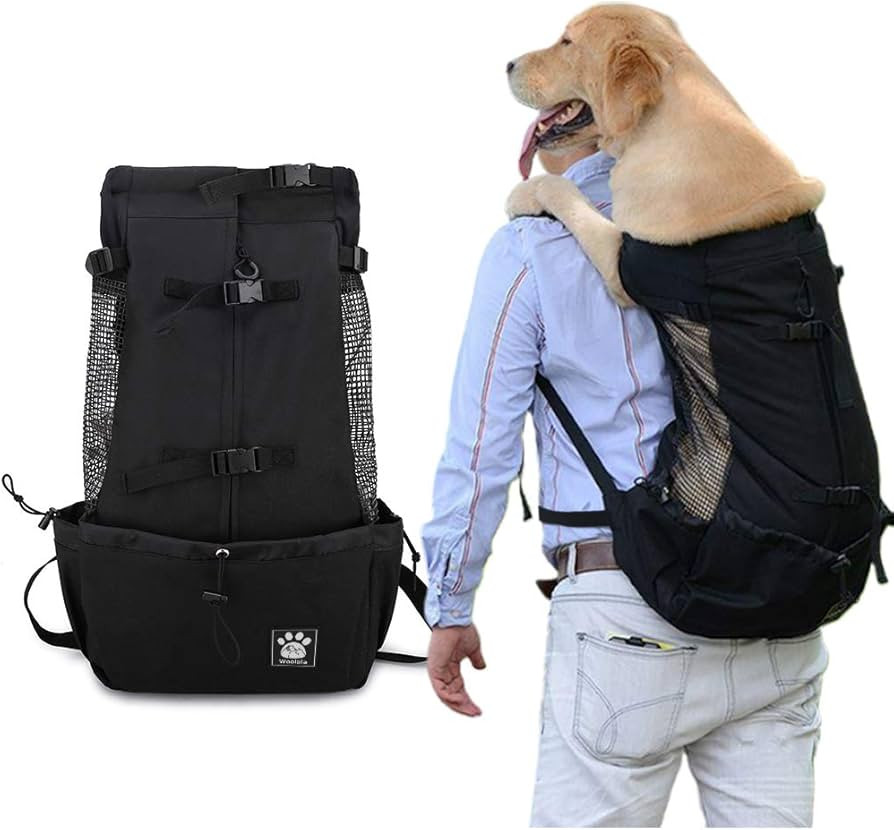 Woolala Dog Backpack Carrier Rucksack Puppy Head Out Front Pack with Waterproof Lining, Small Pet... | Amazon (UK)