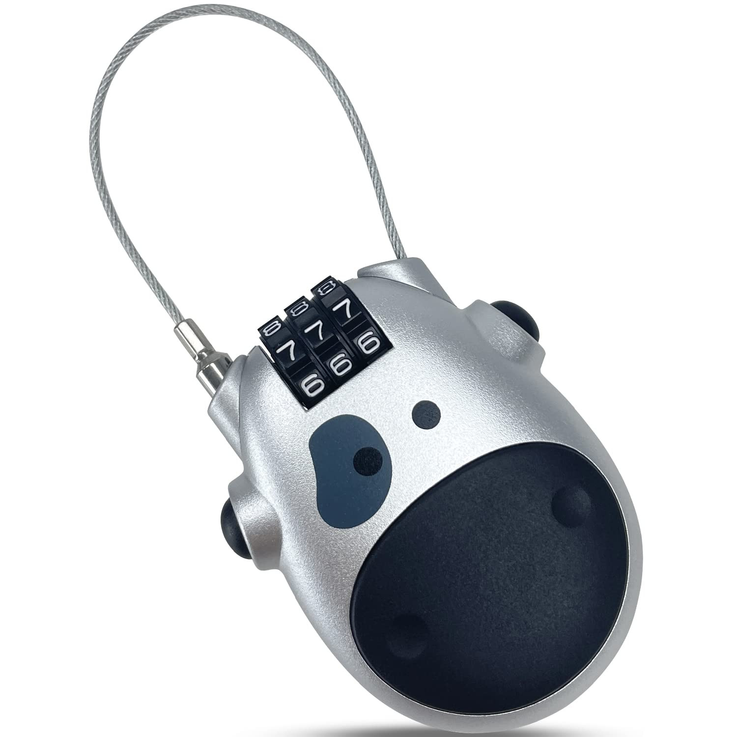 Sutekus Combination Lock with 30" Retractable Cable 3 Digit Combination Padlock Luggage Lock for ... | Amazon (US)