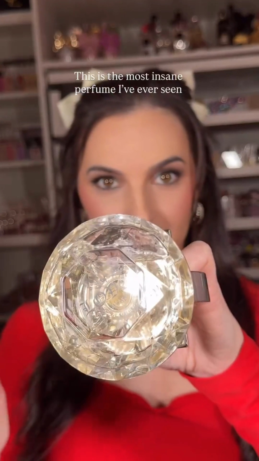 This is the most insane perfume I’ve ever seen 💍  and smells amazing too - it’s an Amber floral -has a fruity touch and velvety amber woods but isn’t overpowering
 @verawang Love 
#perfumes #newmakeup #ultahaul #fragrancecollection #softglamlook

#LTKBeauty #LTKFindsUnder100 #LTKGiftGuide