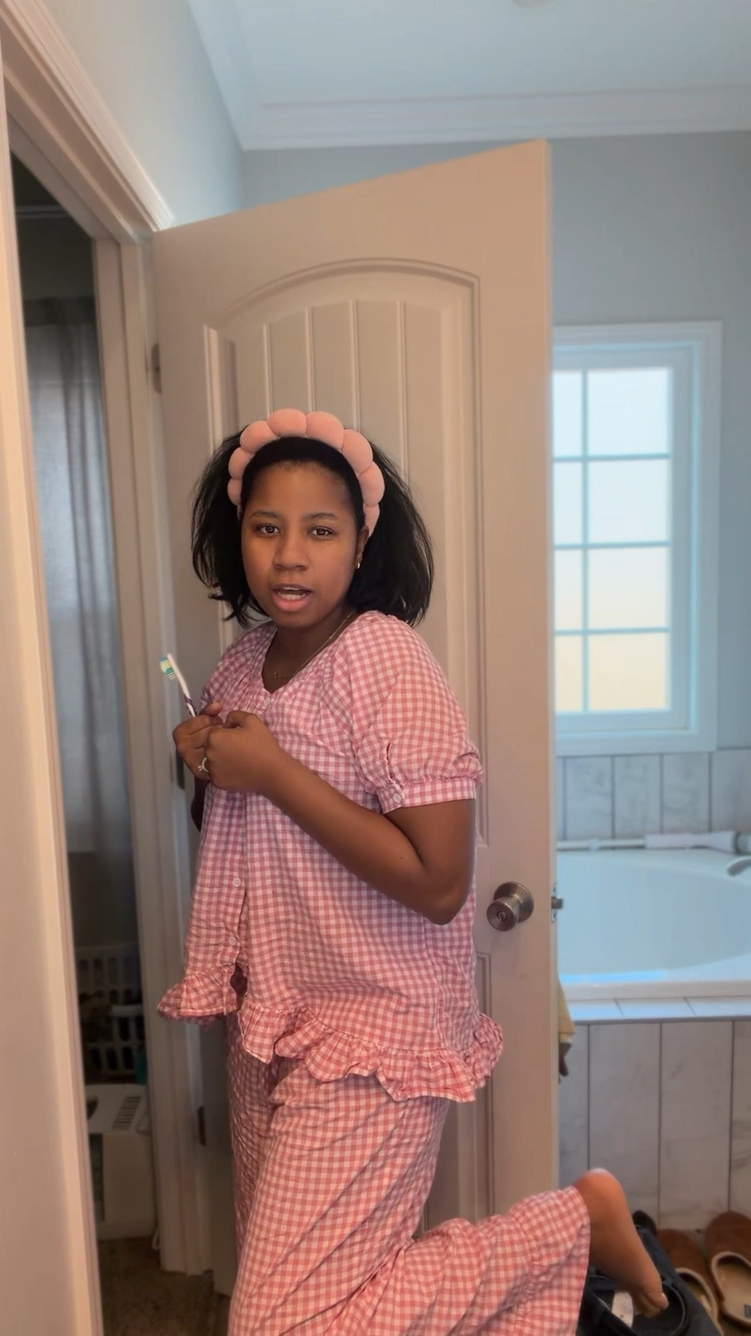 The cutest pink Pjs from Amazon 💓

#momlife #grwm #morningroutine

#LTKdayinmylife #LTKmomlife #LTKmorningroutine