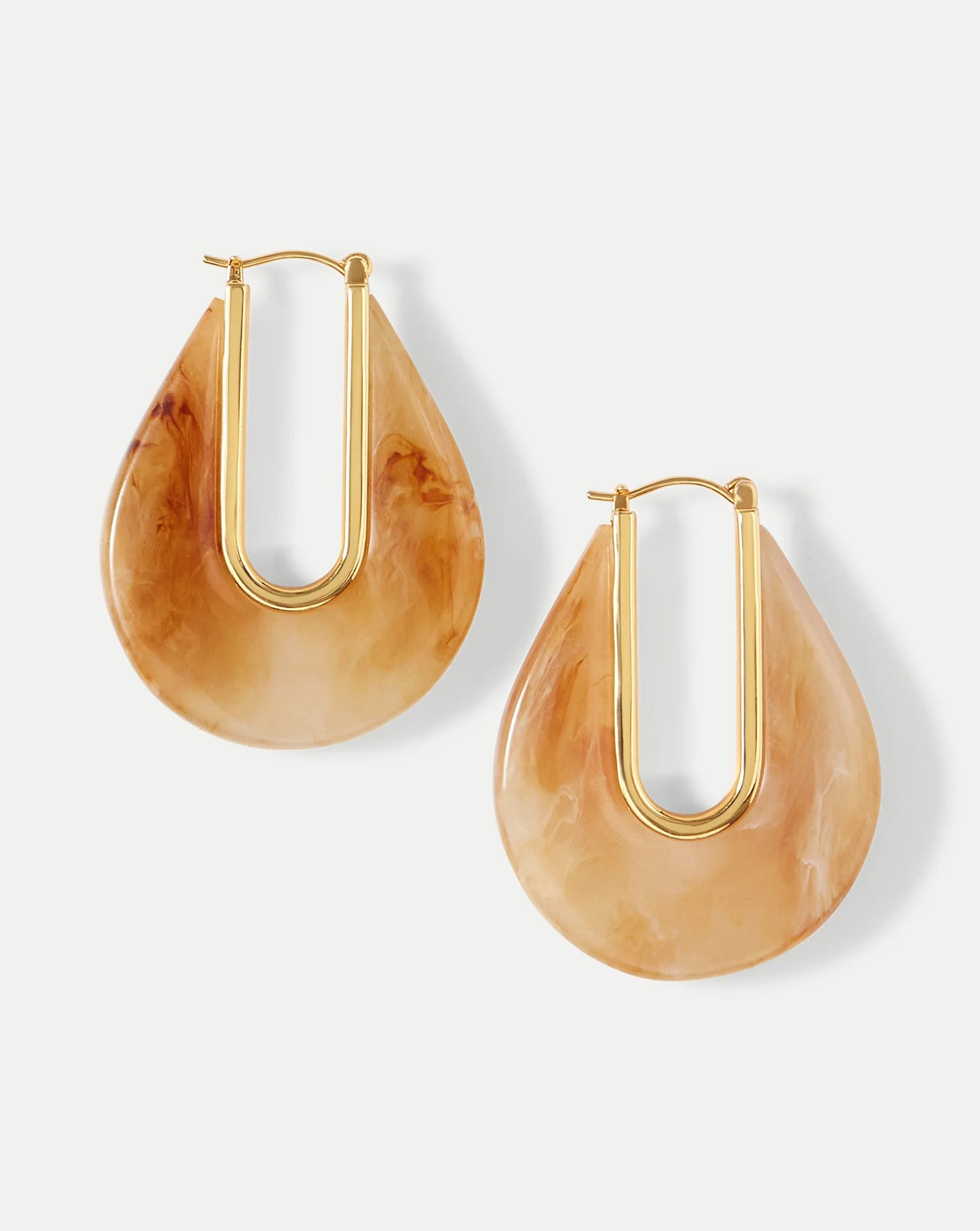 Resin Drop Hoop Earrings | Veronica Beard