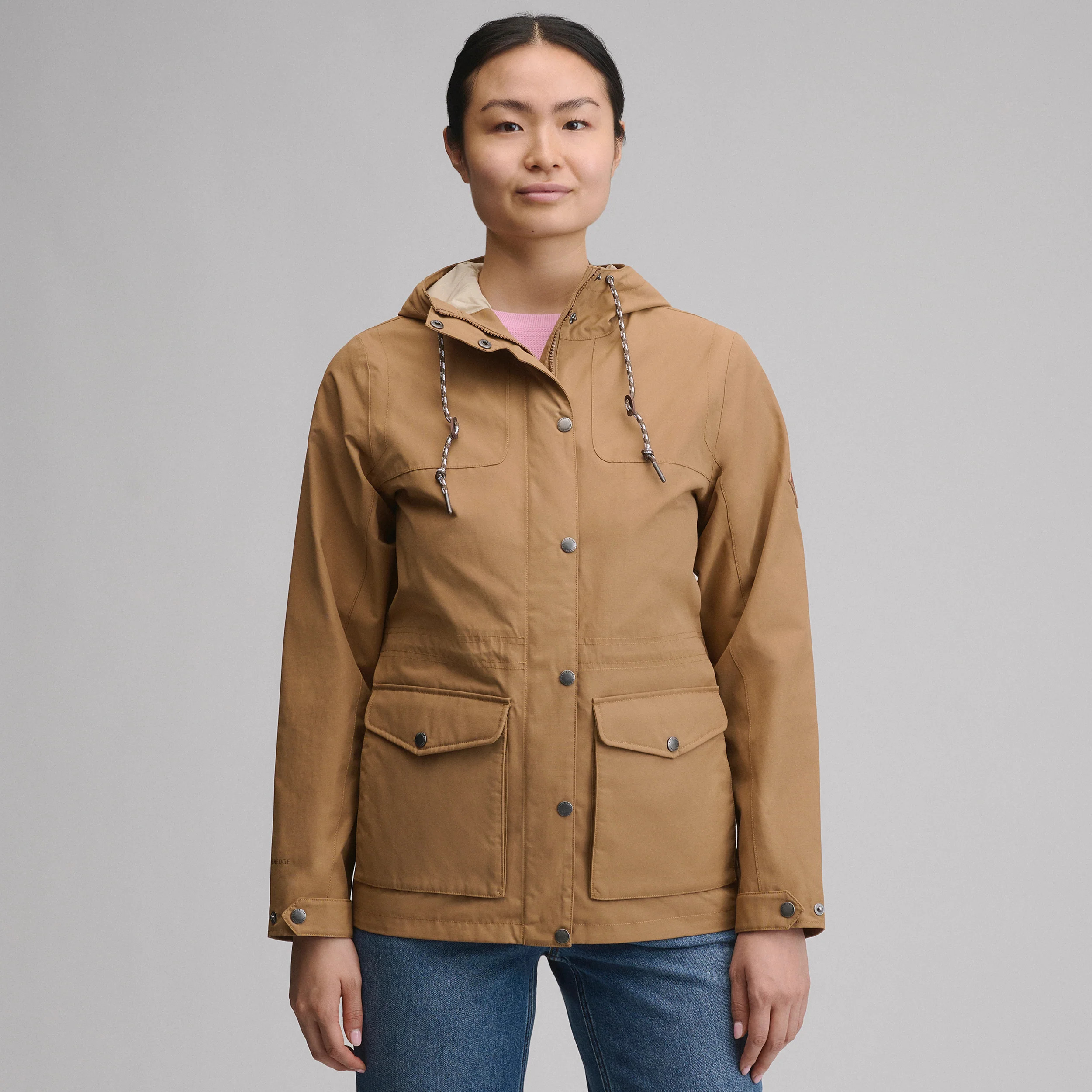 Women's Charly Waterproof Hooded Rain Jacket - DK MARIGOLD / Plus / 3X | Eddie Bauer US & CA