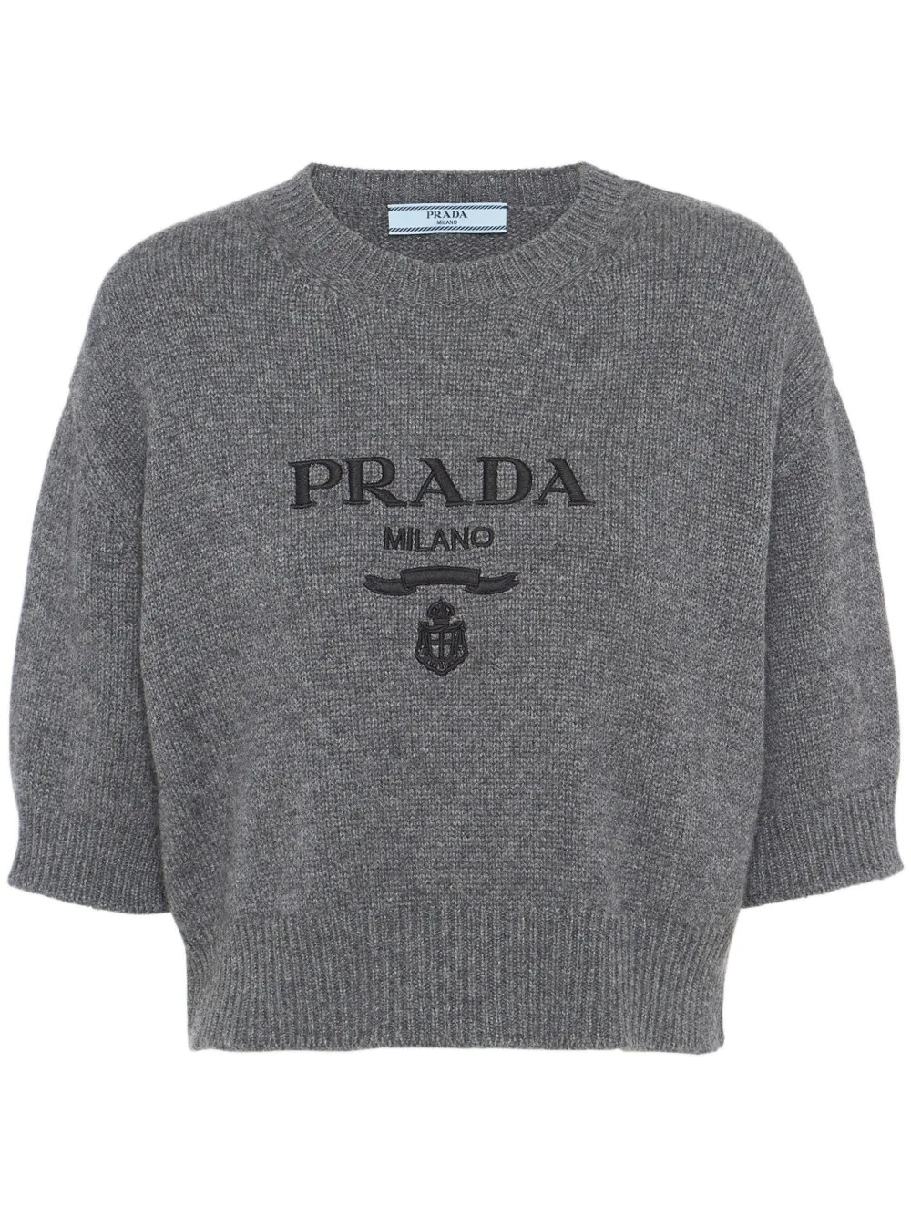 logo-embroidered knit top | Farfetch Global