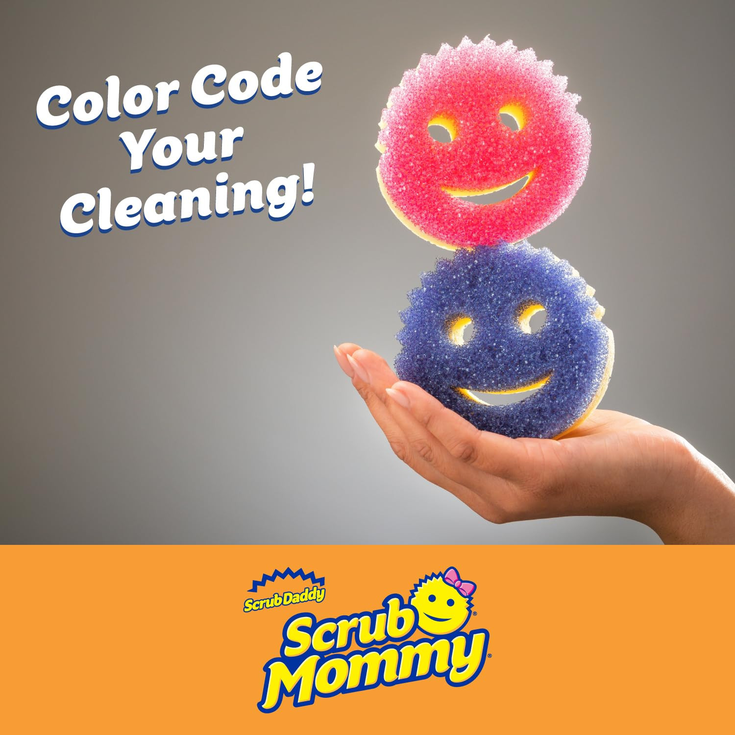 Scrub Daddy Scrub Mommy Sponges - Dish Scrubber + Non-Scratch Cleaning Sponges Kitchen, Bathroom ... | Amazon (US)