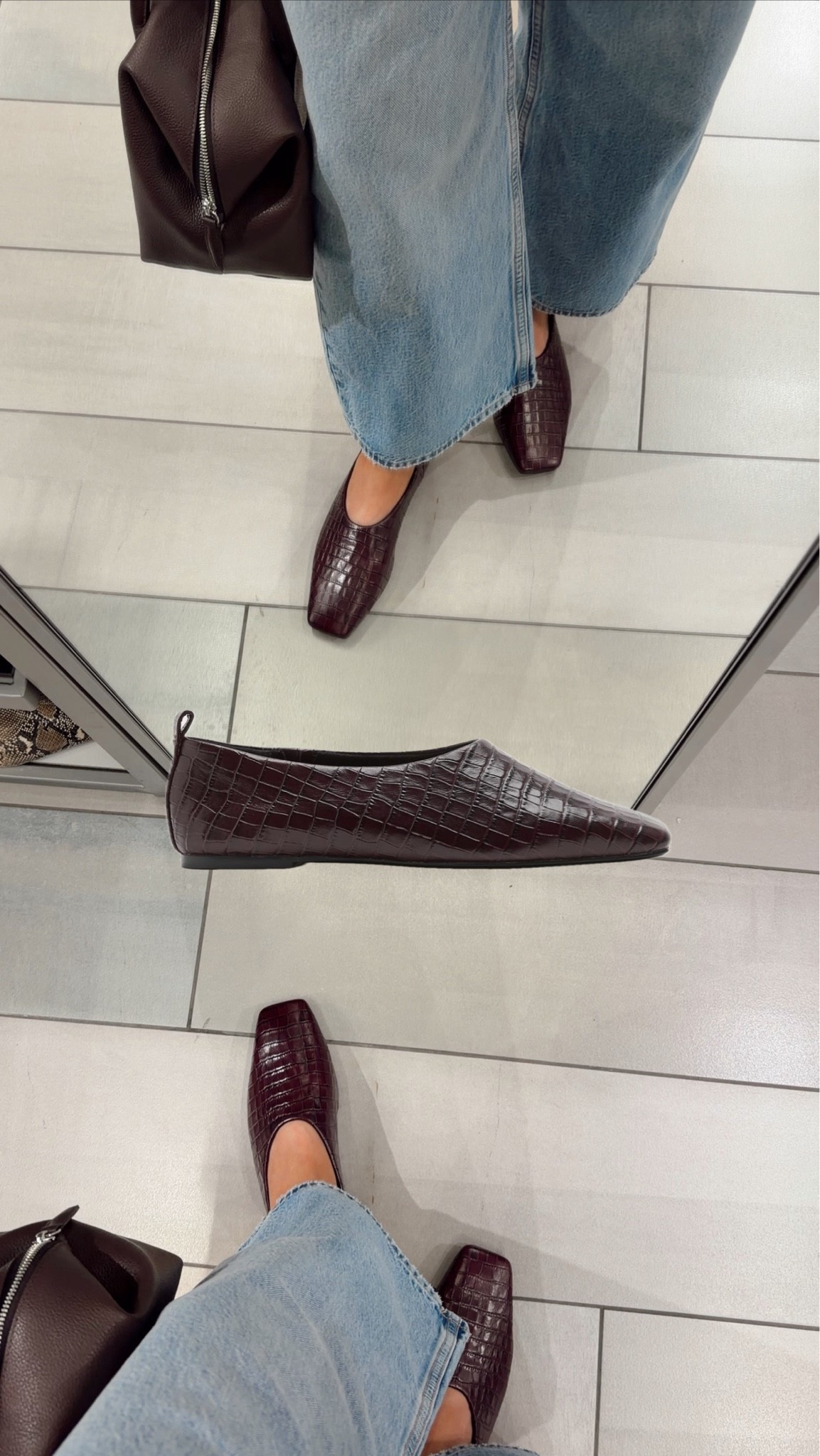 Chic burgundy ballet flats under £50 & they come in half sizes! 😍

#LTKautumn #LTKjeans #LTKshoes