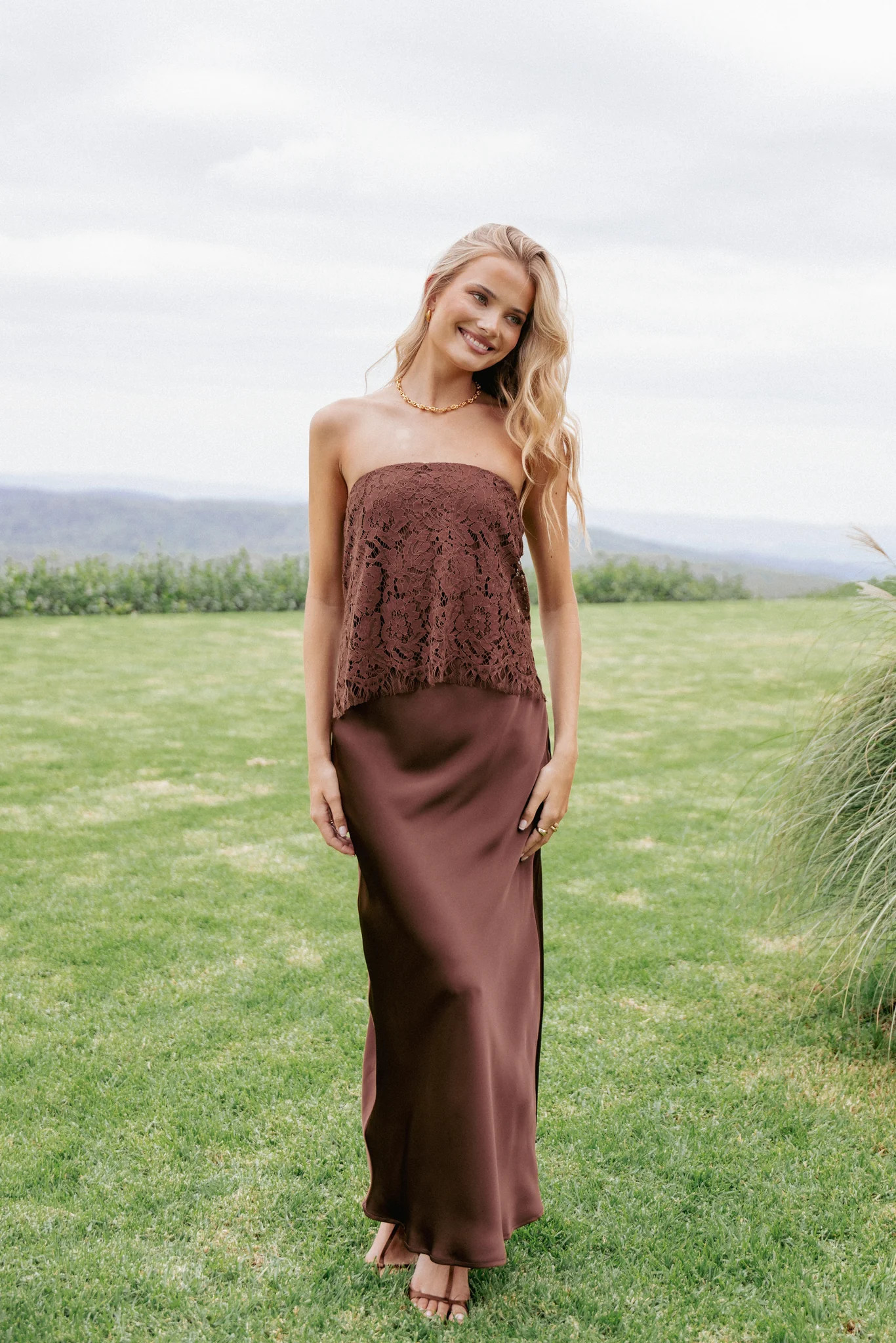 Lelita Strapless Maxi Dress - Brown | Petal & Pup (US)